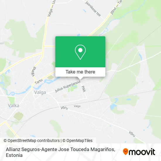 Карта Allianz Seguros-Agente Jose Touceda Magariños