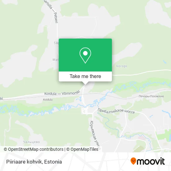 Карта Piiriaare kohvik