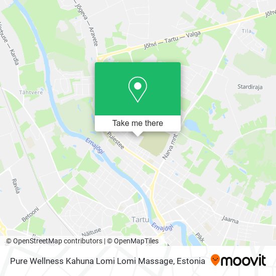 Pure Wellness Kahuna Lomi Lomi Massage map