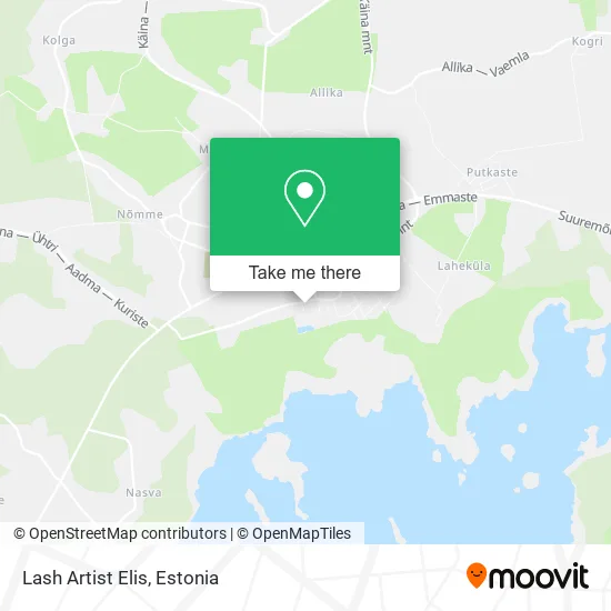 Lash Artist Elis map