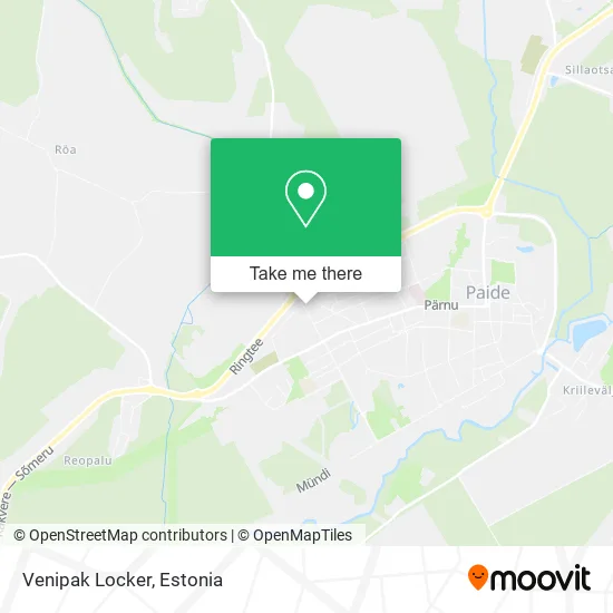 Карта Venipak Locker