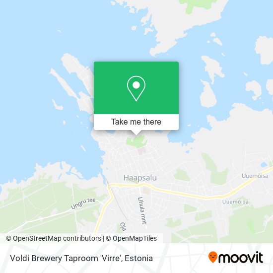 Voldi Brewery Taproom 'Virre' map