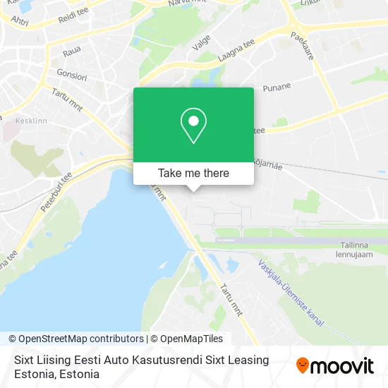 Карта Sixt Liising Eesti Auto Kasutusrendi Sixt Leasing Estonia