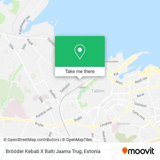 Brööder Kebab X Balti Jaama Trug map