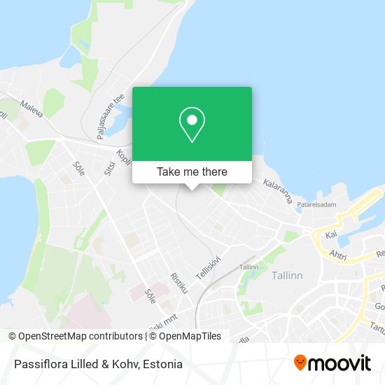 Passiflora Lilled & Kohv map