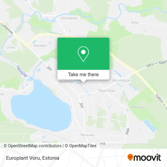 Europlant Voru map