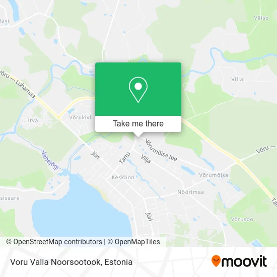 Карта Voru Valla Noorsootook