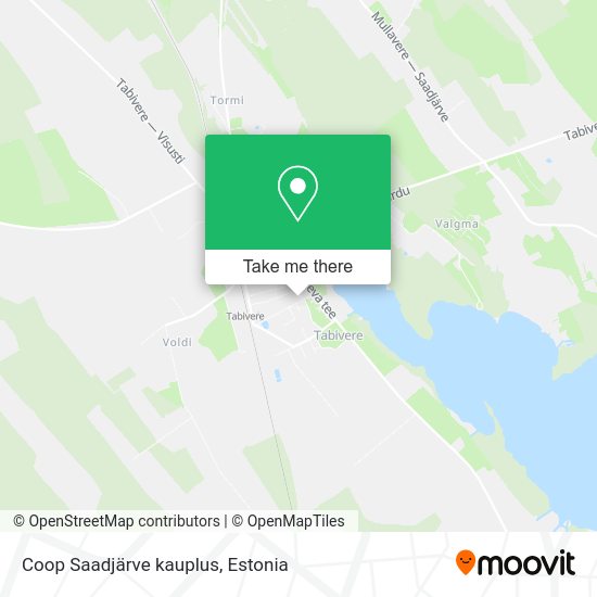 Coop Saadjärve kauplus map