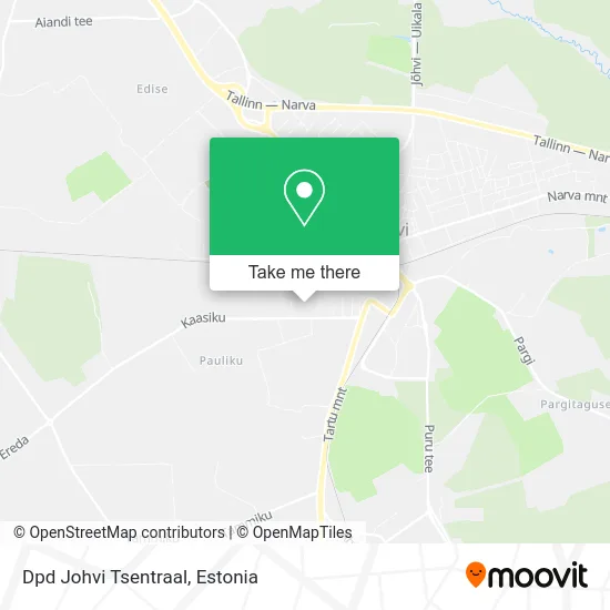 Dpd Johvi Tsentraal map