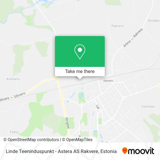 Linde Teeninduspunkt - Astera AS Rakvere map