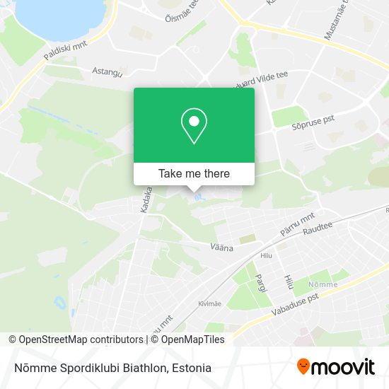 Nõmme Spordiklubi Biathlon map