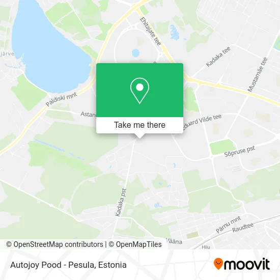 Карта Autojoy Pood - Pesula