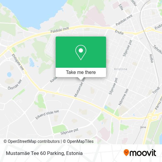 Mustamäe Tee 60 Parking map