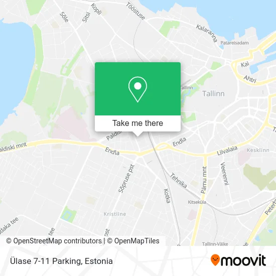 Карта Ülase 7-11 Parking