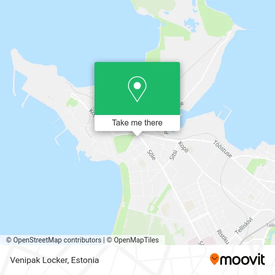 Карта Venipak Locker