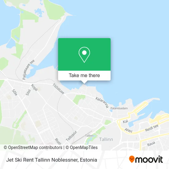 Карта Jet Ski Rent Tallinn Noblessner