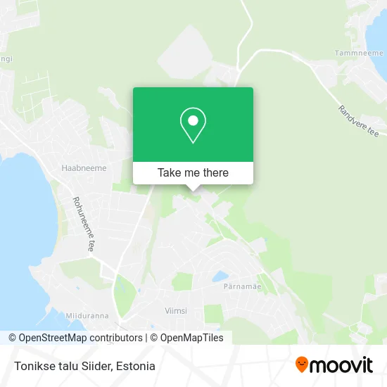 Карта Tonikse talu Siider