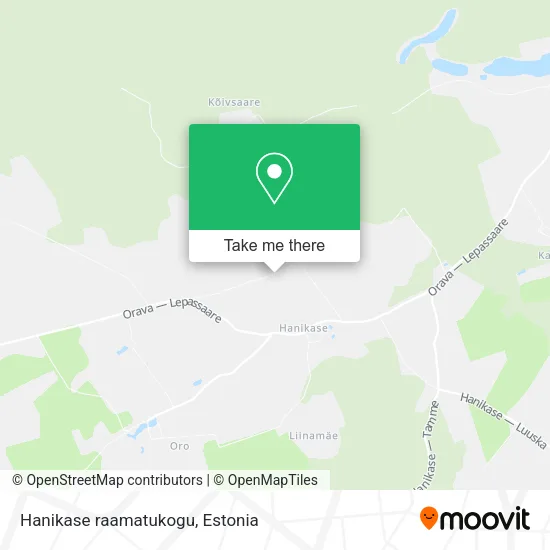 Карта Hanikase raamatukogu