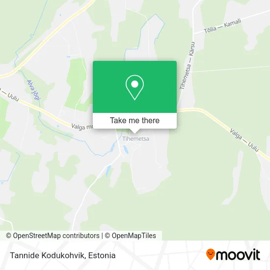 Карта Tannide Kodukohvik