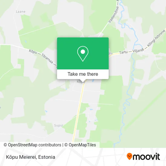 Карта Kõpu Meierei