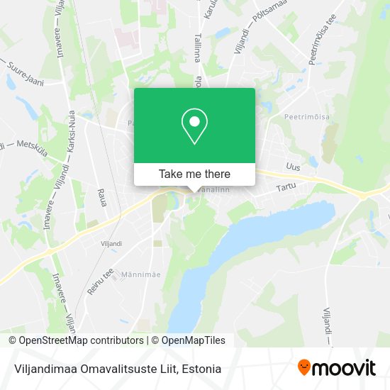Карта Viljandimaa Omavalitsuste Liit
