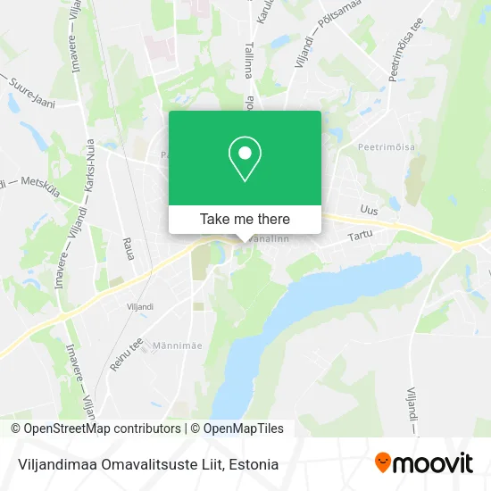 Карта Viljandimaa Omavalitsuste Liit