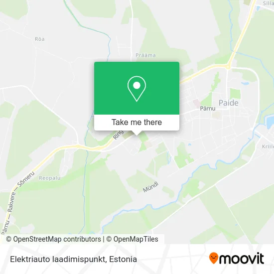 Карта Elektriauto laadimispunkt