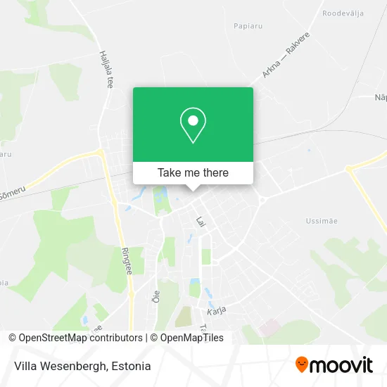 Villa Wesenbergh map