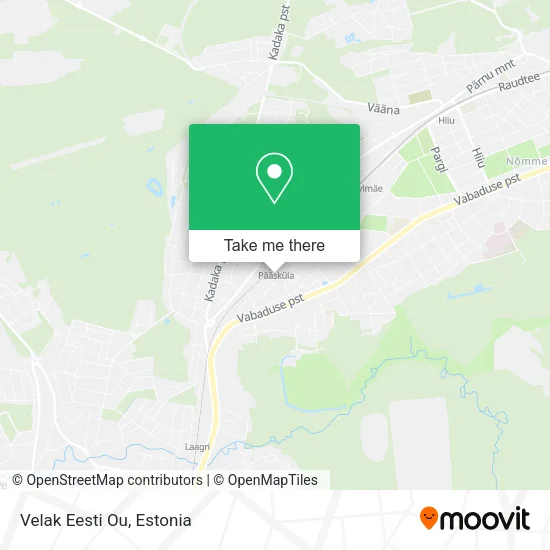 Карта Velak Eesti Ou