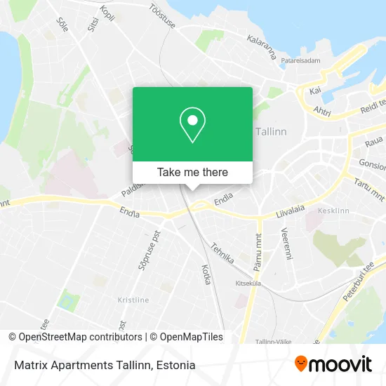Карта Matrix Apartments Tallinn