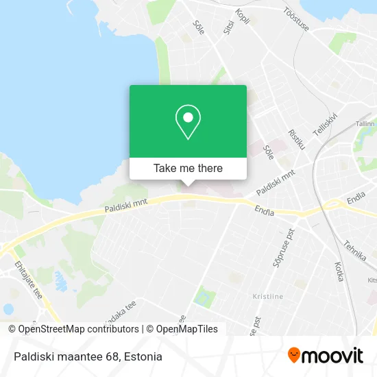 Paldiski maantee 68 map