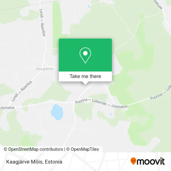 Карта Kaagjärve Mõis