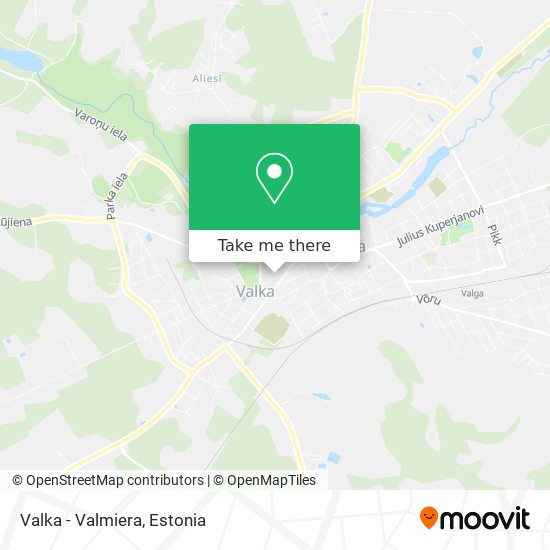 Valka - Valmiera map