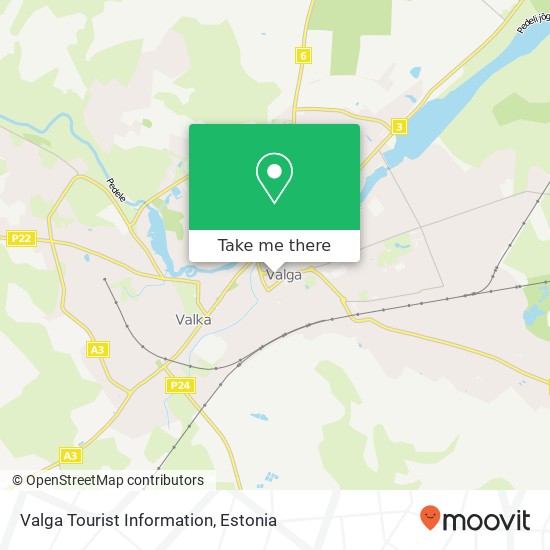 Карта Valga Tourist Information