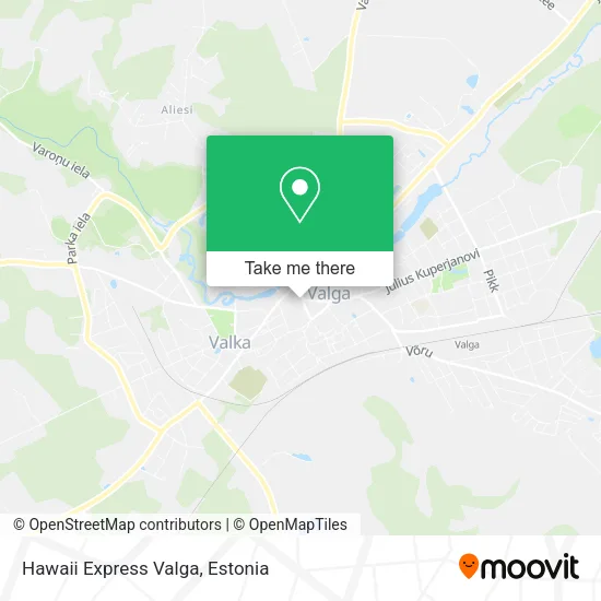 Карта Hawaii Express Valga