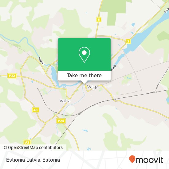 Estionia-Latvia map