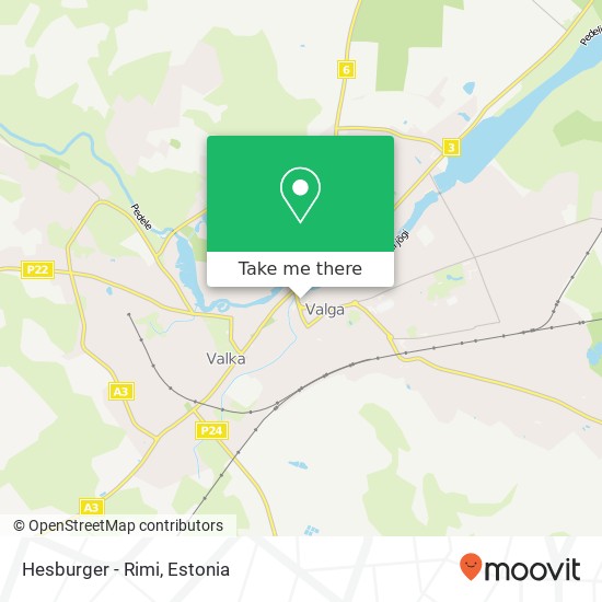 Hesburger - Rimi map