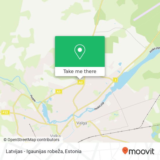 Latvijas - Igaunijas robeža map