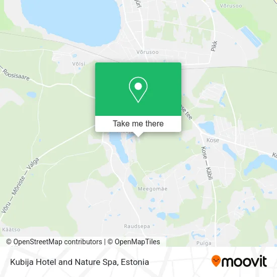 Карта Kubija Hotel and Nature Spa