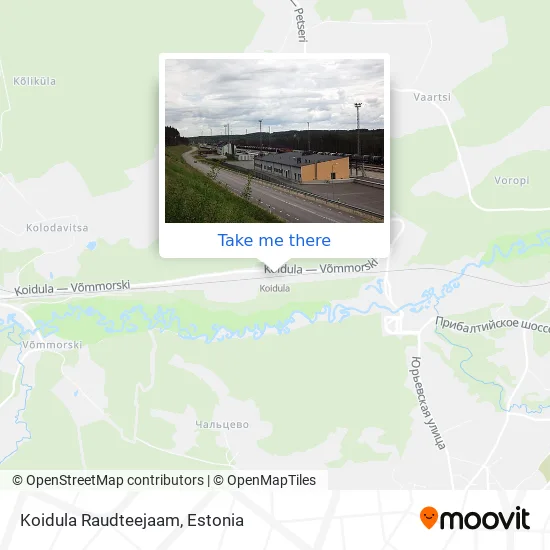 Карта Koidula Raudteejaam