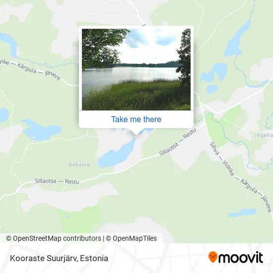Карта Kooraste Suurjärv