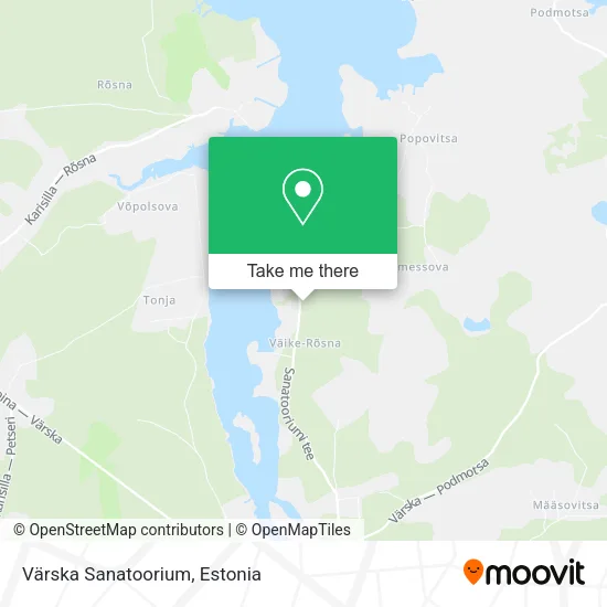 Värska Sanatoorium map