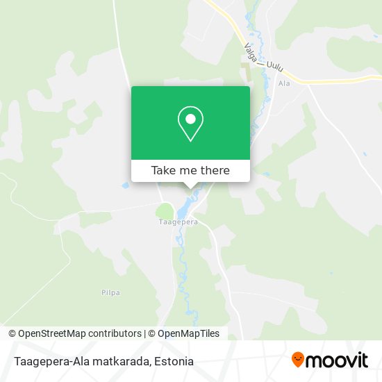 Карта Taagepera-Ala matkarada