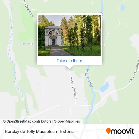 Карта Barclay de Tolly Mausoleum