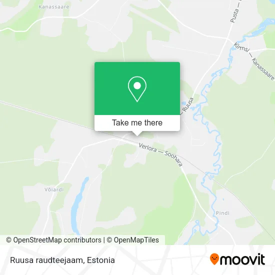 Карта Ruusa raudteejaam