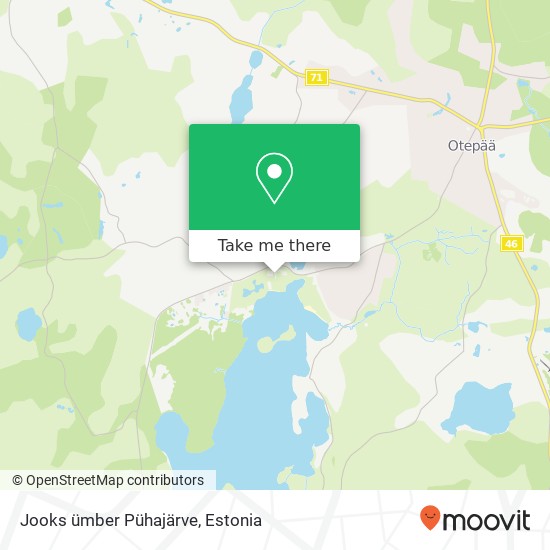 Jooks ümber Pühajärve map