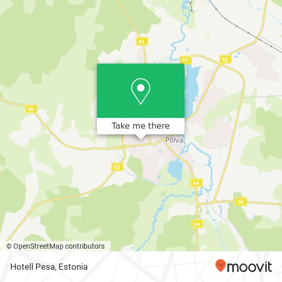 Hotell Pesa map