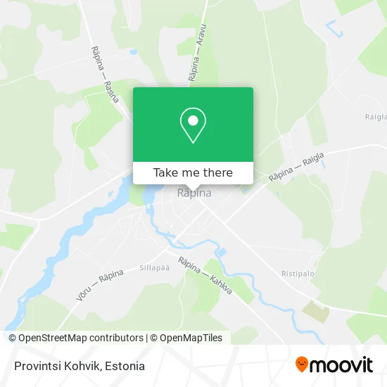 Карта Provintsi Kohvik