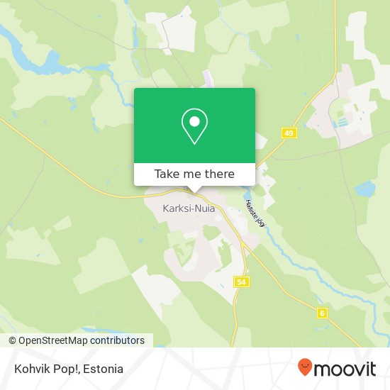 Kohvik Pop! map