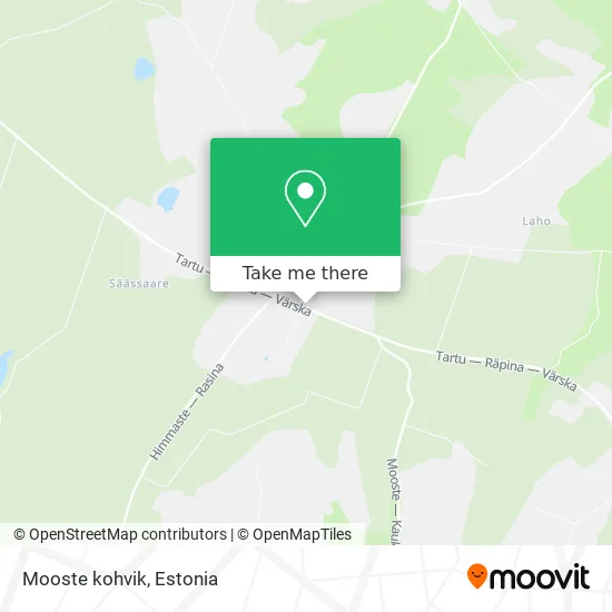 Карта Mooste kohvik